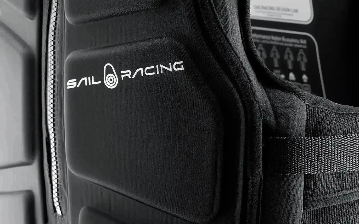 Close up image of Sail Racing PFD black