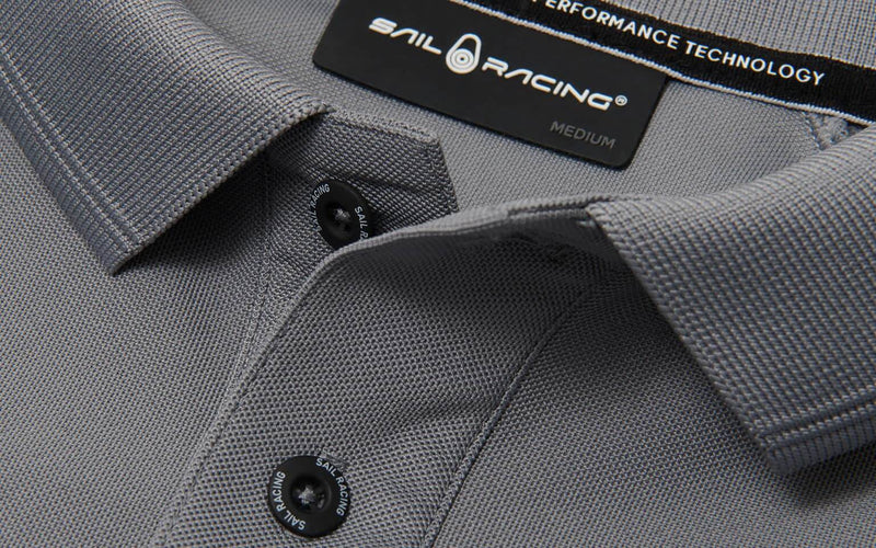 detail Sail Racing race tech polo grey