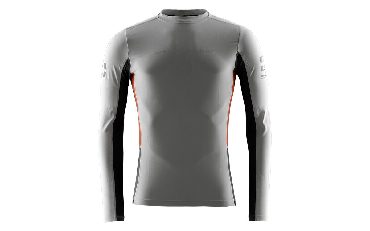 Men's Sail Racing Reference LS Rashguard Light Grey