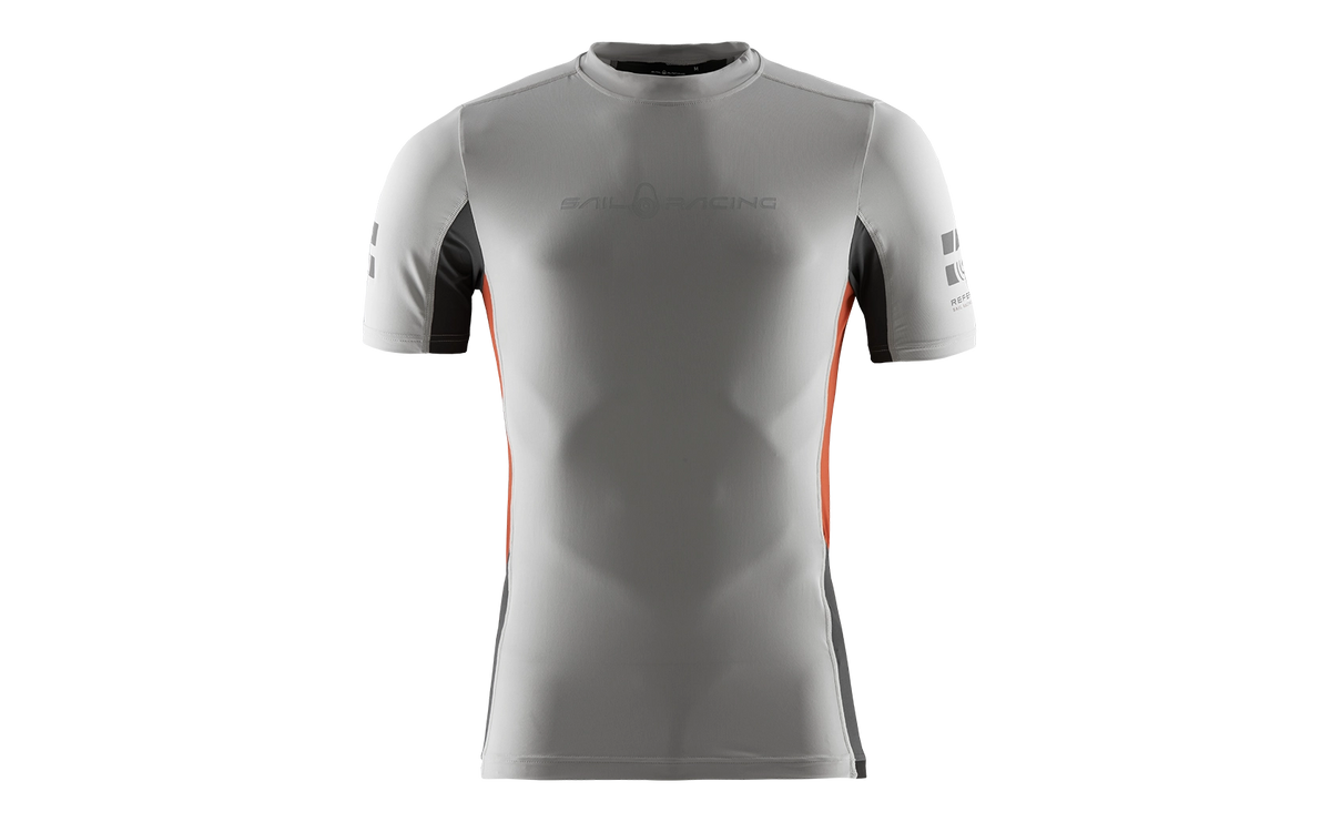 Men's Sail Racing Reference SS Rashguard Light Grey