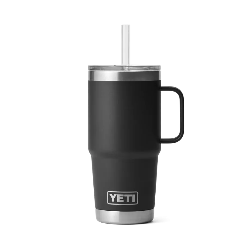 Yeti Rambler 25oz Straw Mug Black