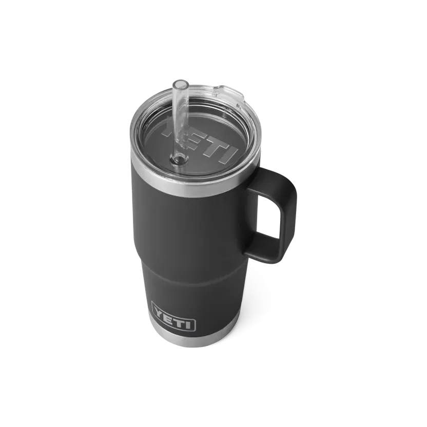 Yeti Rambler 25oz Straw Mug Black