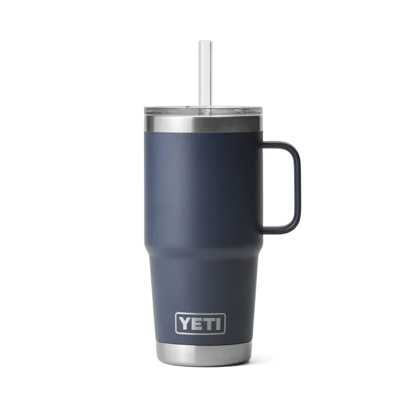 Yeti Rambler 25oz Straw Mug Navy