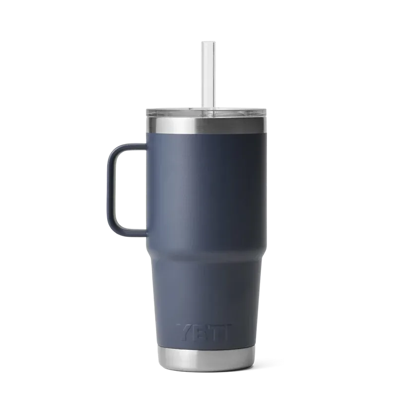 Yeti Rambler 25oz Straw Mug Navy