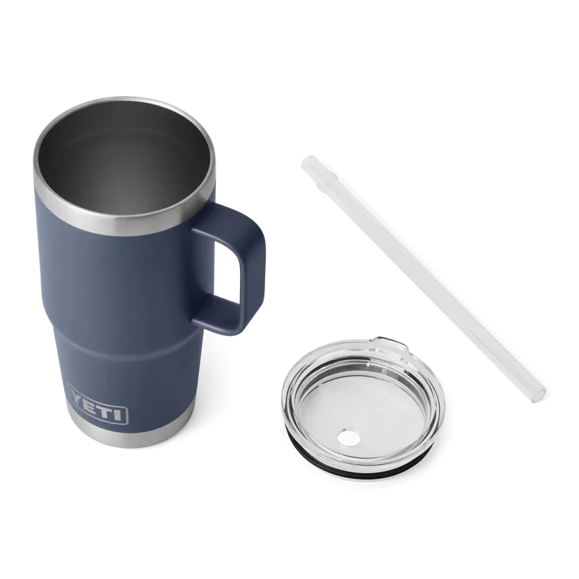 Yeti Rambler 25oz Straw Mug Navy